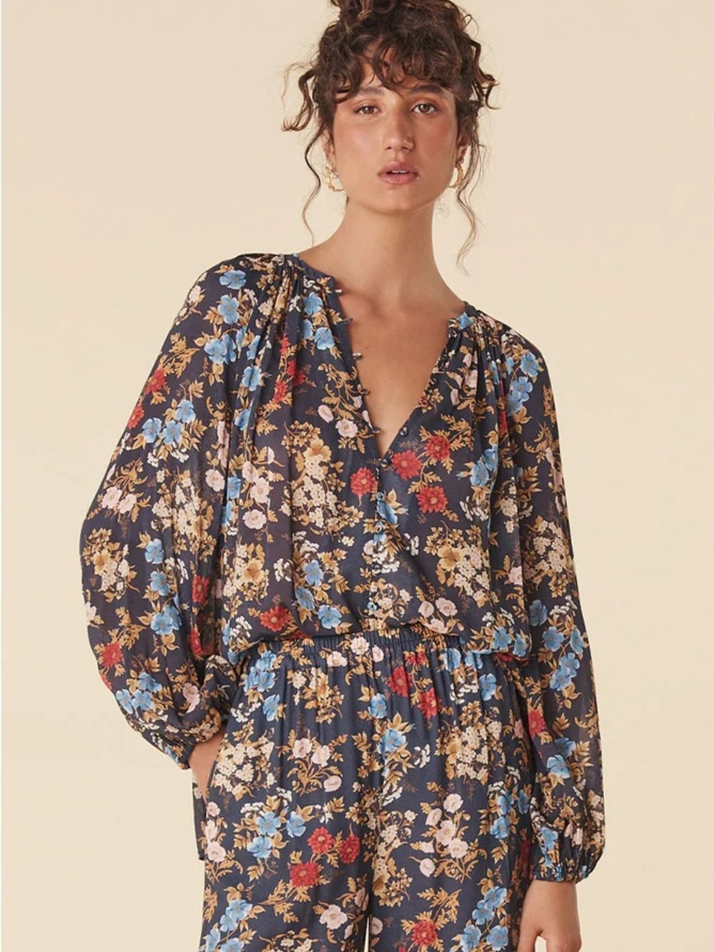 Spell Flora Blouse - Mystic - Floral - Navy Multi - S